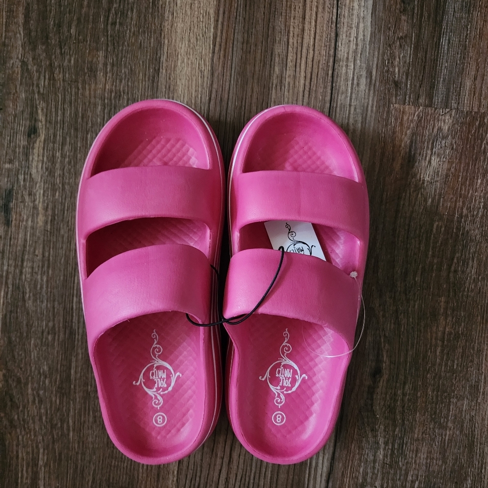 Pink Slide Sandals